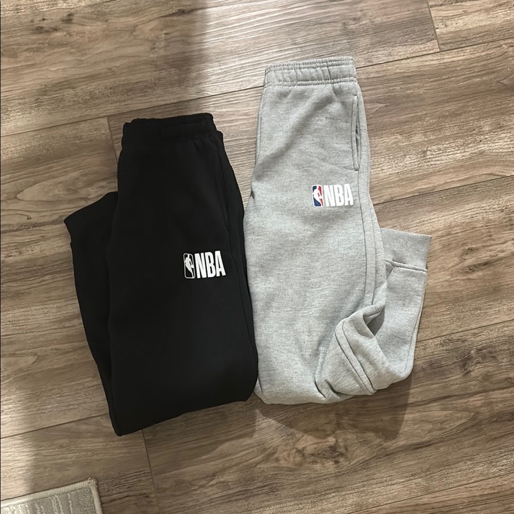 NBA Kids Black and Gray Sweatpants